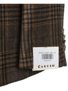 JR232K Brown Cashmere Check Jacket - CARUSO - BALAAN 5