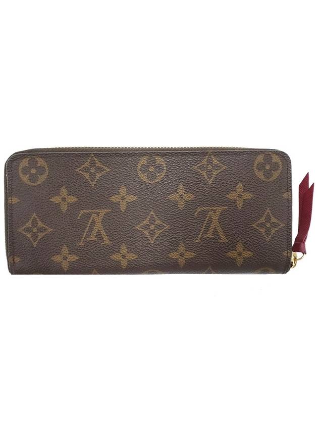 Louis Vuitton M60742 Monogram Canvas Fuchsia Clemence Wallet Long - LOUIS VUITTON - BALAAN 2