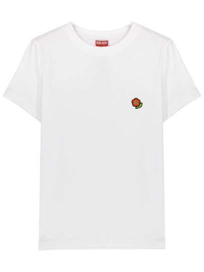 Pop Embroidered Short Sleeve T-Shirt White - KENZO - BALAAN 2