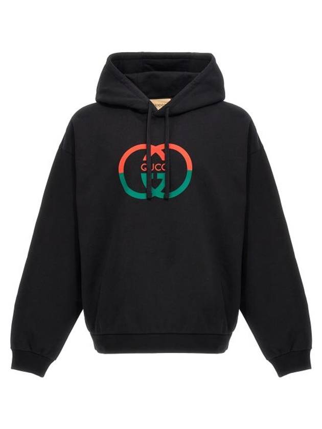 Cotton Jersey Printed Hoodie Sweatshirt Black - GUCCI - BALAAN 1