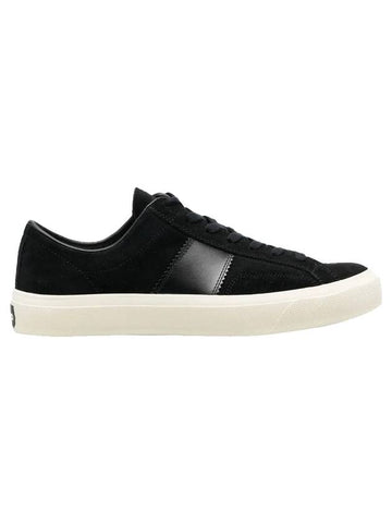 Suede Low Top Sneakers Black - TOM FORD - 1