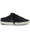 Superstar Sabot Suede Low Top Sneakers Black - GOLDEN GOOSE - BALAAN 3