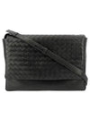 Intrecciato Weaving Cross Bag Black - BOTTEGA VENETA - BALAAN 3