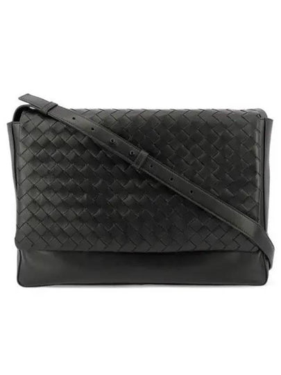 Intrecciato Weaving Cross Bag Black - BOTTEGA VENETA - BALAAN 2