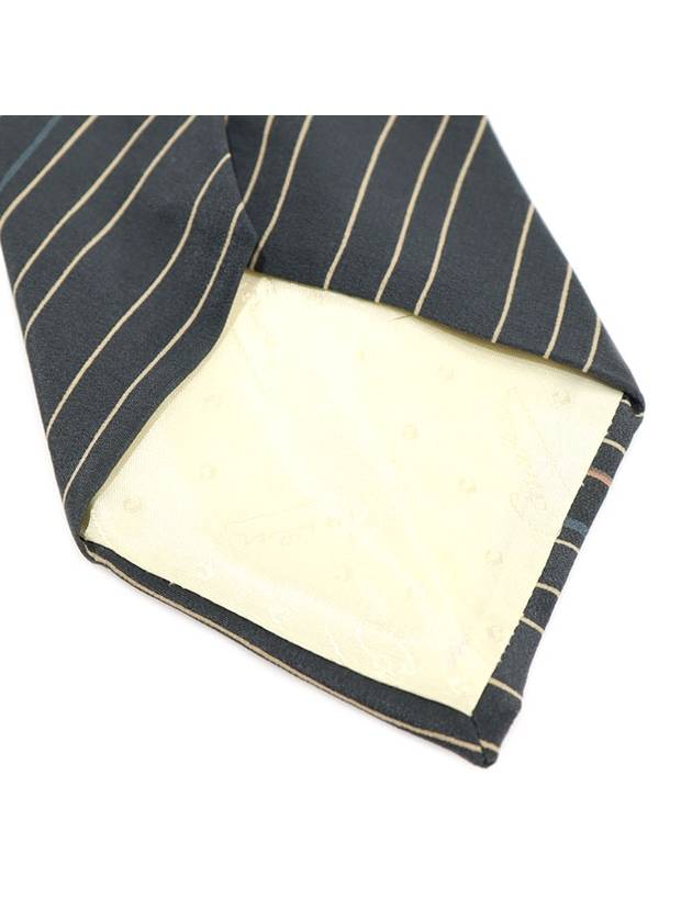 100 silk gray striped pattern tie - CARVEN - BALAAN 6