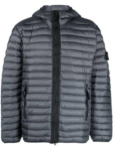 Men's Wappen Patch Padded Jacket Grey - STONE ISLAND - BALAAN 1