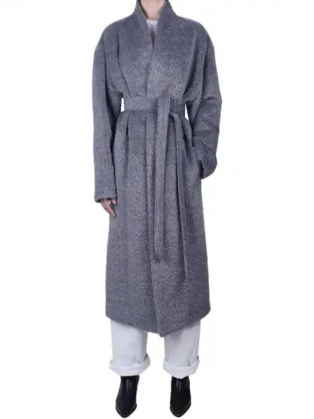 Caliste Oversized Single Coat Grey - ISABEL MARANT - BALAAN 2