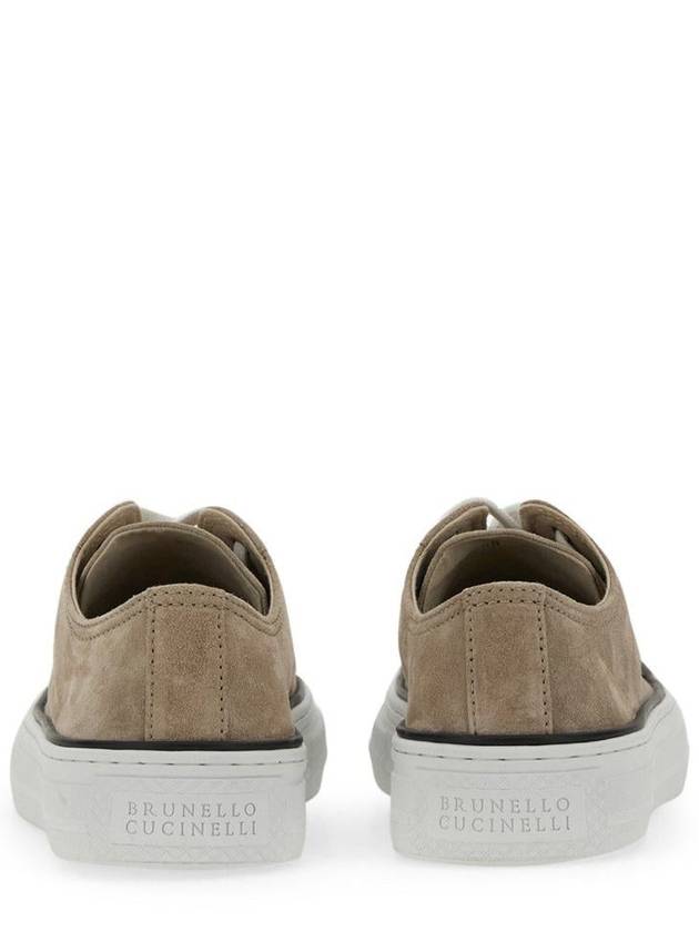 Suede Low Top Sneakers Beige - BRUNELLO CUCINELLI - BALAAN 5