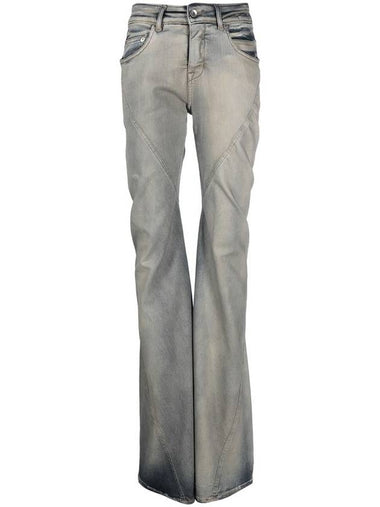 Rick Owens Drkshdw Straight Bias Jeans With Medium Rise - RICK OWENS - BALAAN 1