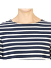 Women's Meridame II Striped Long Sleeve T-Shirt Marine Ecru - SAINT JAMES - BALAAN 7