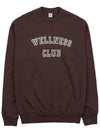 Wellness Club Man to Man WELLNESS CLUB FLOCKED CREWNECK CHOCOLATE CREAM - SPORTY & RICH - BALAAN 10