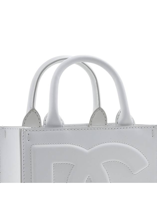 Logo Daily Small Tote Bag White - DOLCE&GABBANA - BALAAN 8