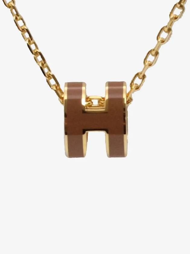 Mini Pop H Pendant Necklace New Gold - HERMES - BALAAN 3