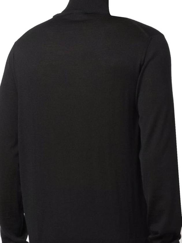 Wool Turtleneck Knit Top Black - EMPORIO ARMANI - BALAAN 3