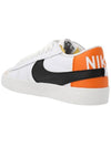 Blazer 77 Jumbo Low Top Sneakers White Orange - NIKE - BALAAN 4