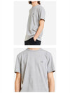 Grey Fox Head Patch Classic Short Sleeve T-Shirt Grey Melange - MAISON KITSUNE - BALAAN 6