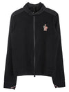 logo patch Phillies zip-up jacket black - MONCLER - BALAAN.