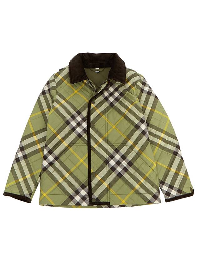 Vintage check quilted jacket green 8078160 12 14Y adults can wear - BURBERRY - BALAAN 3