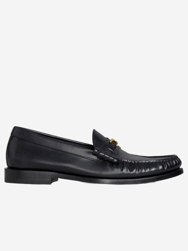 Luco Triomphe Polished Bull Loafers Black - CELINE - BALAAN 2