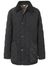 Quilted Thermoregulated Barn Jacket Black - BURBERRY - BALAAN 3