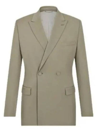 Double Breasted Wool Jacket Beige - DIOR - BALAAN 2