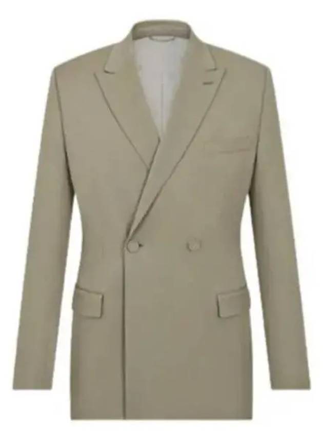 Double Breasted Wool Jacket Beige - DIOR - BALAAN 2