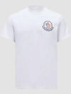 Logo Crew Neck Short Sleeve T-Shirt White - MONCLER - BALAAN 2