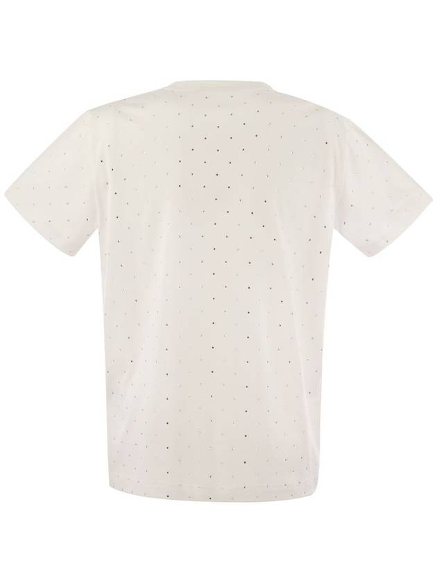 Jersey T-shirt with all over embroidery - FABIANA FILIPPI - BALAAN 2