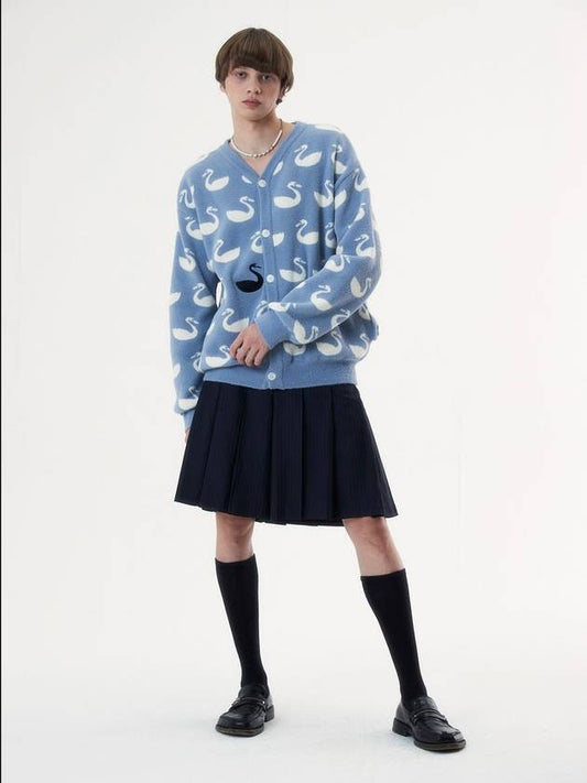 Diana Black Swan Cardigan Sky Blue - MSKN2ND - BALAAN 2