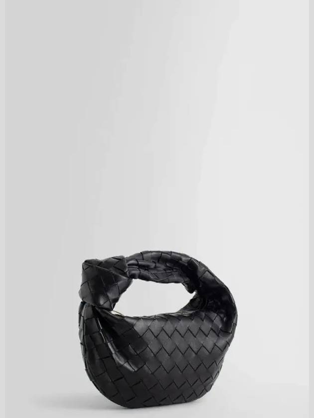 Jodie Intrecciato Small Tote Bag Black - BOTTEGA VENETA - BALAAN 3