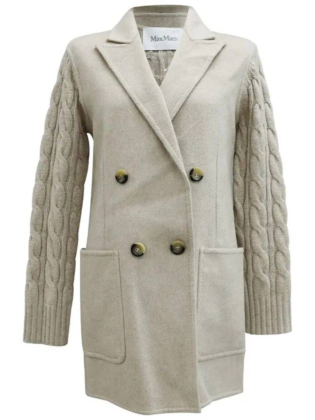 Dali Double Breasted Wool Cashmere Jacket Beige - MAX MARA - BALAAN 2