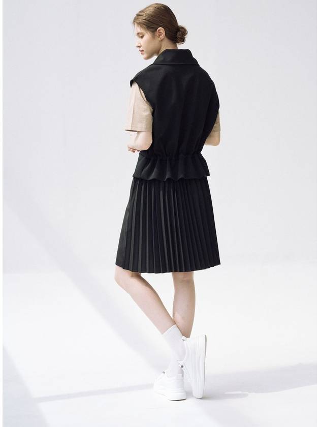 A Line Pleated Skirt Black - AIMSWING+8 - BALAAN 2