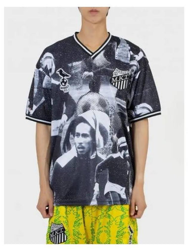 U Bob Marley AOP Soccer Jersey Black White SOCER BLACKwhite - MARKET - BALAAN 1