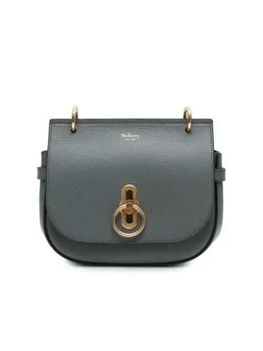 Amberley Classic Satchel Small Grain Shoulder Bag Charcoal - MULBERRY - BALAAN 2