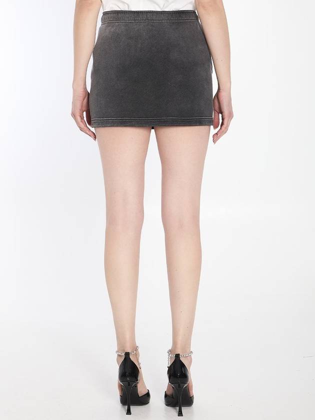 Mini Skirt With Crystals - ALEXANDER WANG - BALAAN 4