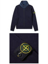 Waffen Patch Wool Hooded Cardigan Navy - STONE ISLAND - BALAAN 5