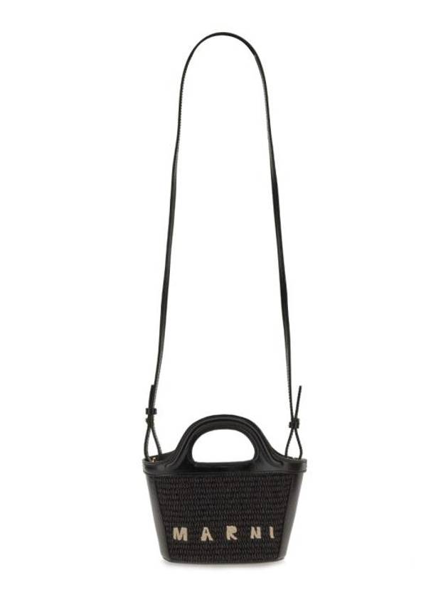 Rattan Micro Tropicalia Cross Bag Black - MARNI - BALAAN 3