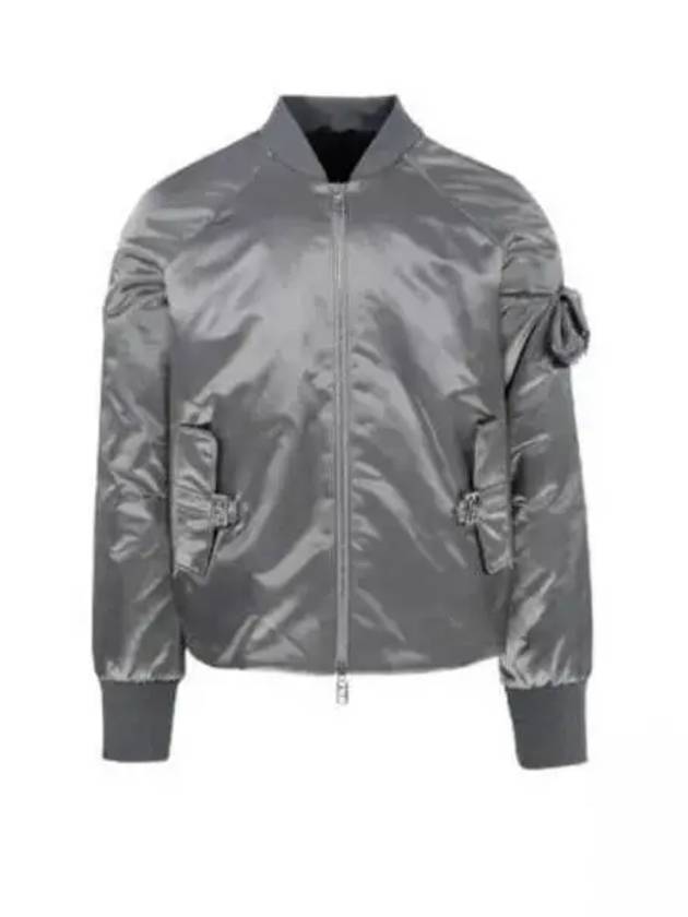 Men's Nylon Bomber Jacket Gray - FENDI - BALAAN 2