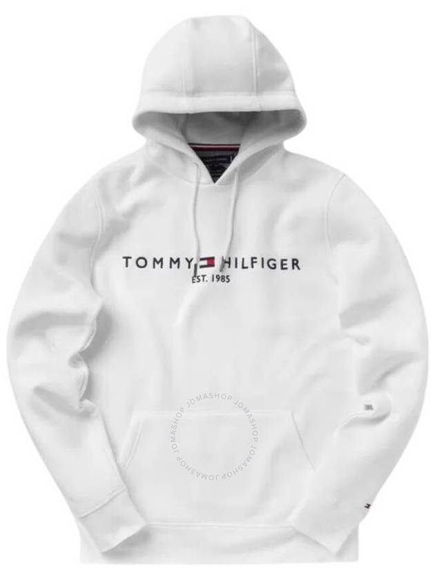 Flex Logo Hoodie White - TOMMY HILFIGER - BALAAN 2