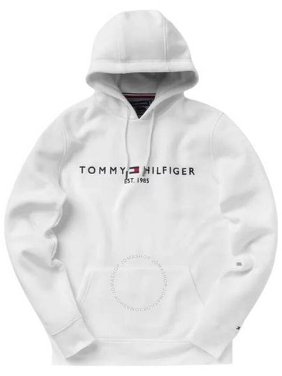 Flex Logo Hoodie White - TOMMY HILFIGER - BALAAN 2