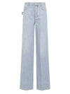 Wide Leg Denim Jeans Light Bleach - BOTTEGA VENETA - BALAAN 2