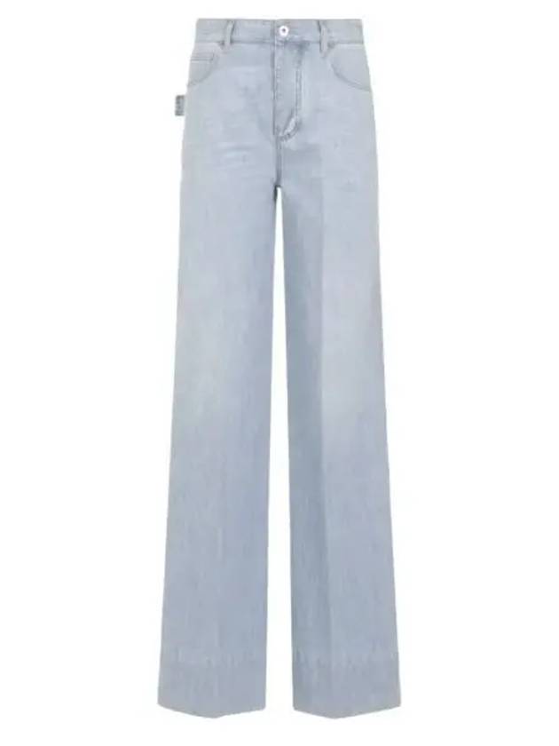 Wide Leg Denim Jeans Light Bleach - BOTTEGA VENETA - BALAAN 2