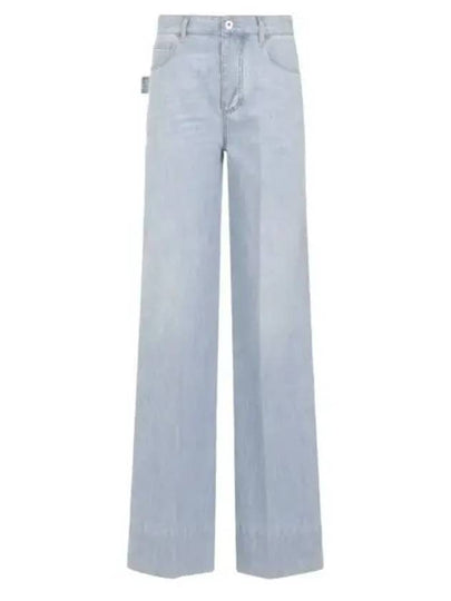 Wide Leg Denim Jeans Light Bleach - BOTTEGA VENETA - BALAAN 2