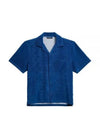 Ted Terry Resort Short Sleeve Shirt Estate Blue - J.LINDEBERG - BALAAN 2