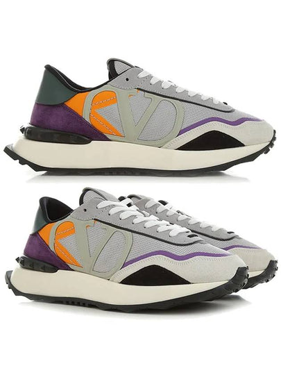 Netrunner V Logo Low-Top Sneakers Grey - VALENTINO - BALAAN 2