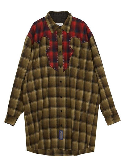 Pendleton Check Wool Long Sleeve Shirt Brown - MAISON MARGIELA - BALAAN 2