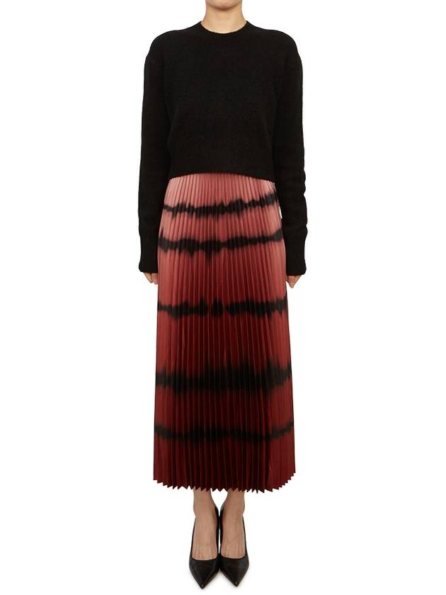 Curtis 2 In 1 Ombre Tie Dye Midi Dress Black Red - ALLSAINTS - BALAAN 2