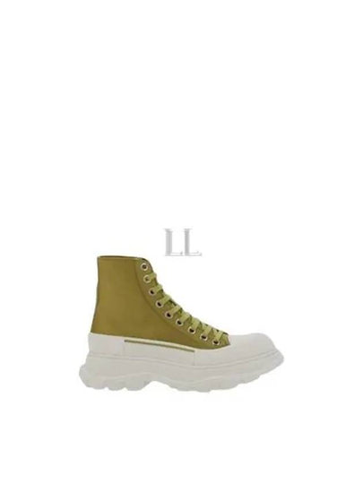 Women's Tread Slick High Top Sneakers Green - ALEXANDER MCQUEEN - BALAAN 2