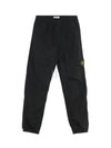 31019 Nylon Metal Econyl Track Pants Black - STONE ISLAND - BALAAN 2