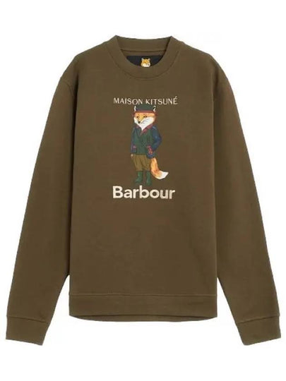 Logo Print Sweatshirt Green - BARBOUR - BALAAN 2